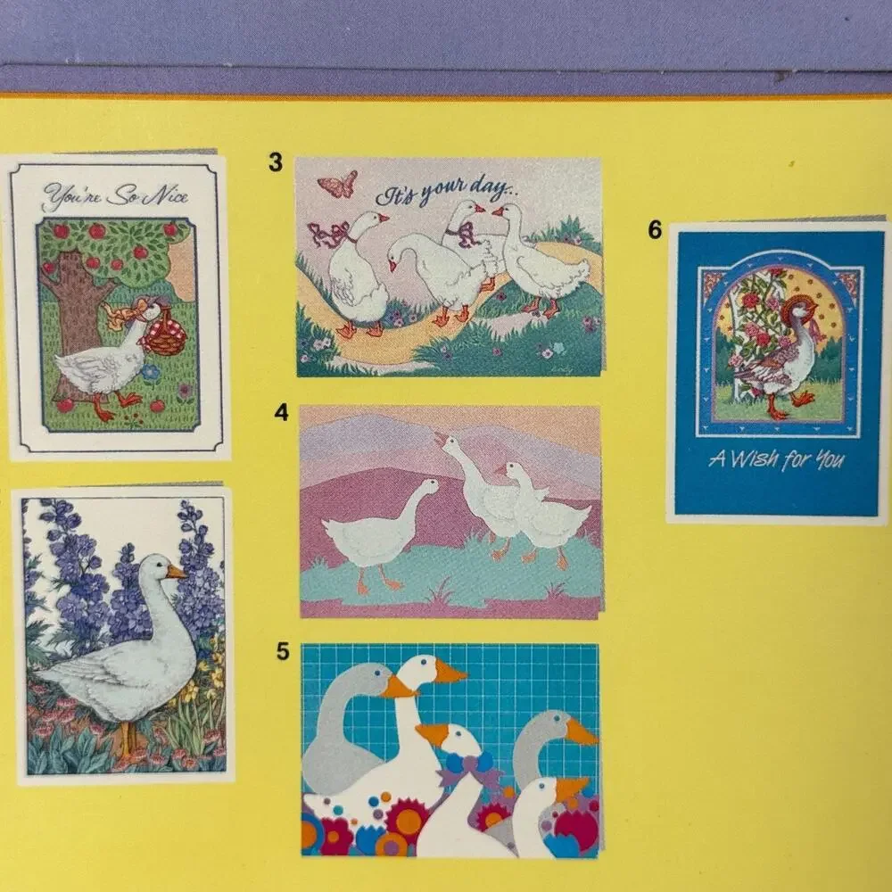 Vintage Current Country Goose Note Cards 6 Cards & Envelopes All Occasions New